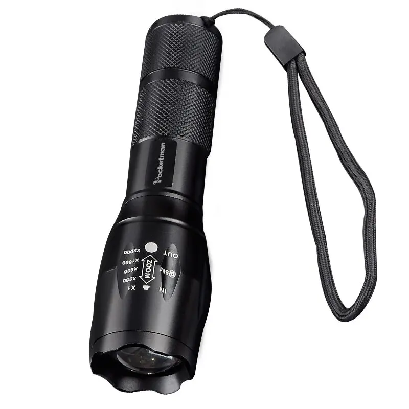 Фонарик E17 XM L2 8000LM Тактический светодио дный Факел Увеличить фонарик Torch light для