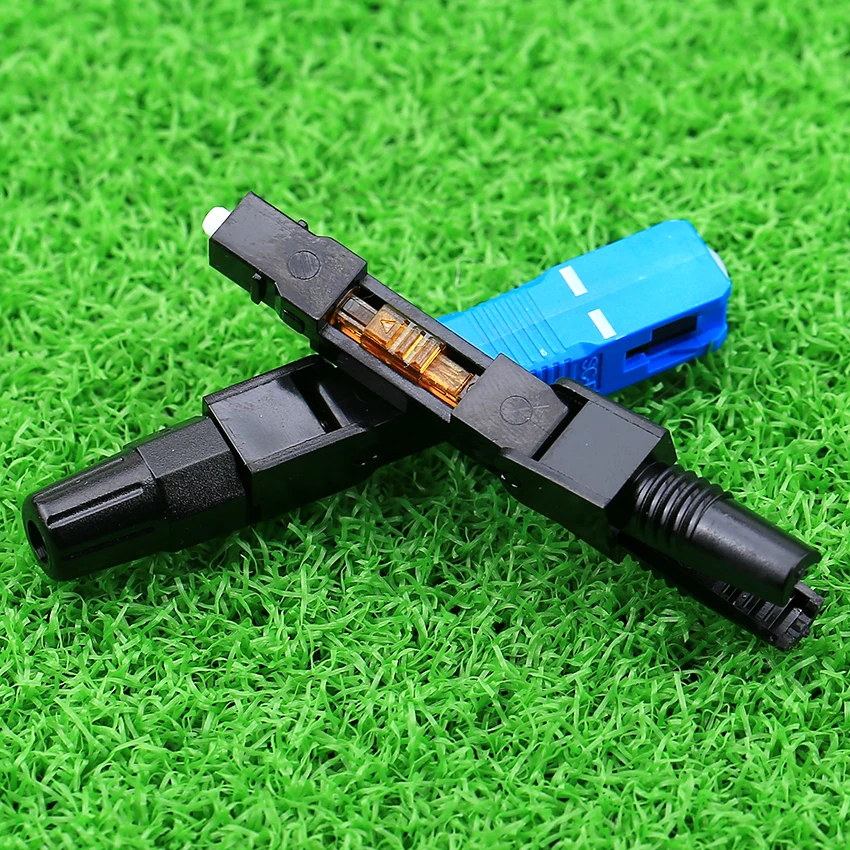 KELUSHI 100 шт./SC UPC оптоволоконный быстрый разъем FTTH SC Одномодовый разъем|fast connector|ftth