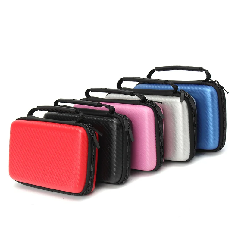EVA Твердый переплет ручное игровое устройство ручка сумка для nintendo 2DS LL/XL углеродного волокна чехол защитный чехол 5 цветов