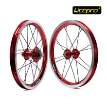Комплект складных колес Litepro Kpro для велосипеда 14 дюймов передняя