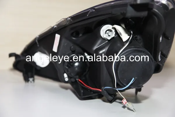 Для Honda для Fit Jazz светодиодный головной светильник s Передний светильник 2009-2010 год хромированный корпус JY