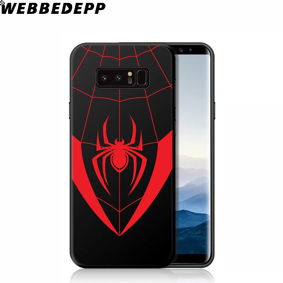 Мягкий чехол с логотипом WEBBEDEPP Mavel Spiderman для samsung Galaxy S10 S10e S9 S8 Plus S7 S6 Edge S9 Plus и J6 Note 10 Plus 9 8 - Цвет: 4