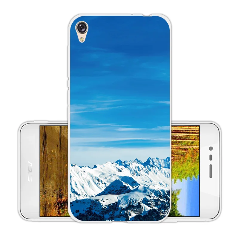 for Asus Zenfone live ZB501KL Luxury Soft Silicone Landscape Cover Cases Live Coque zb510 Funda |