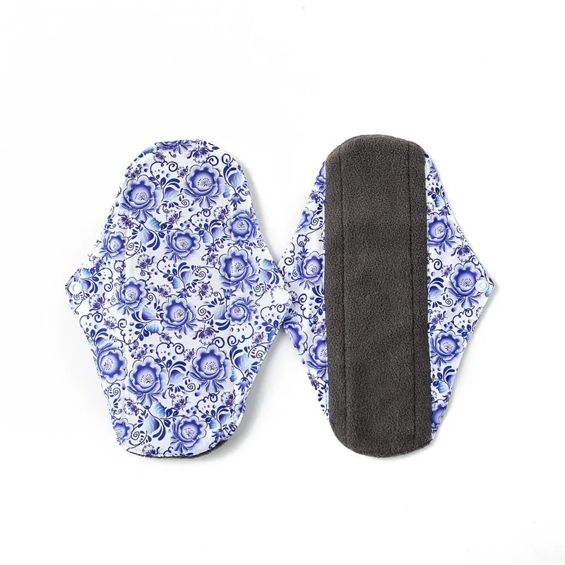 2019 бамбуковый уголь флисовая внутренняя ткань менструальные прокладки для