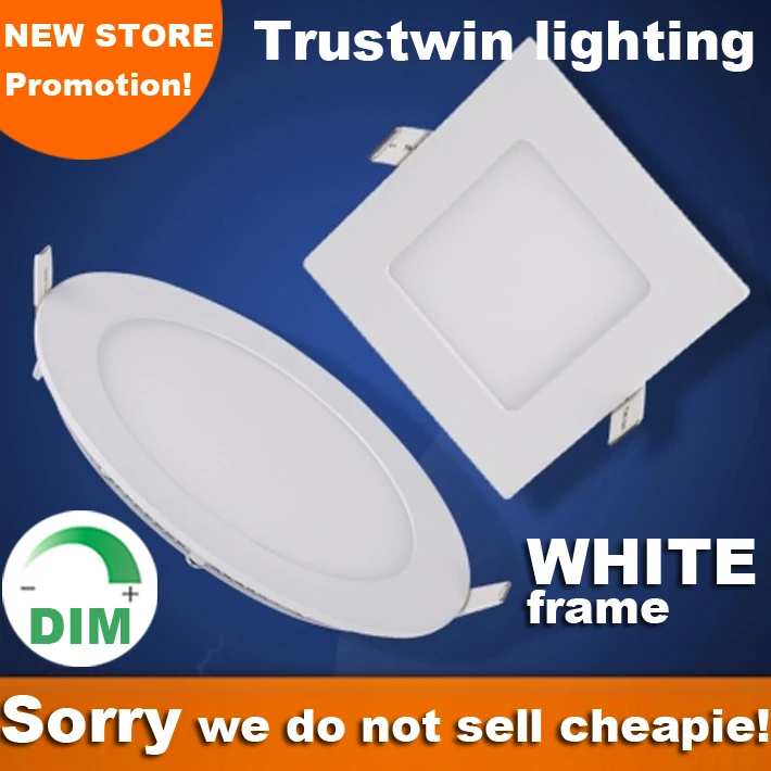 Встраиваемая светодиодсветильник панель с регулировкой яркости 220 В 110 3 Вт 6 9 10 12