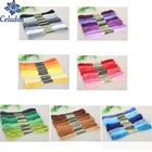 Модная хлопковая нить для вышивки крестом 8 шт.лот Mixcolor 7,5 мшт., аксессуары ручной работы, новый стиль 2018