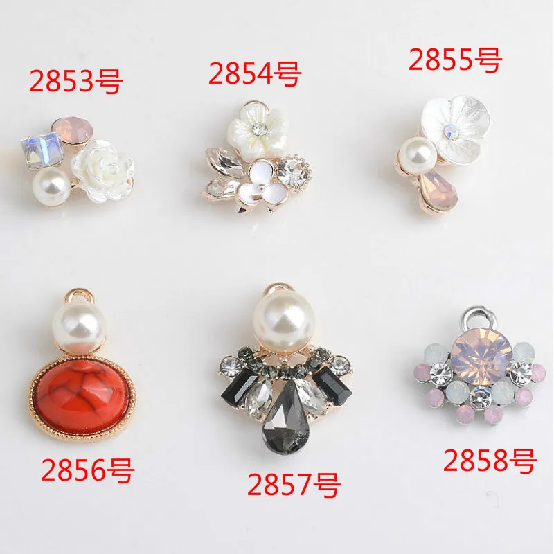 50 шт. новые ювелирные украшения подвески золотого цвета сплав хрустальные для