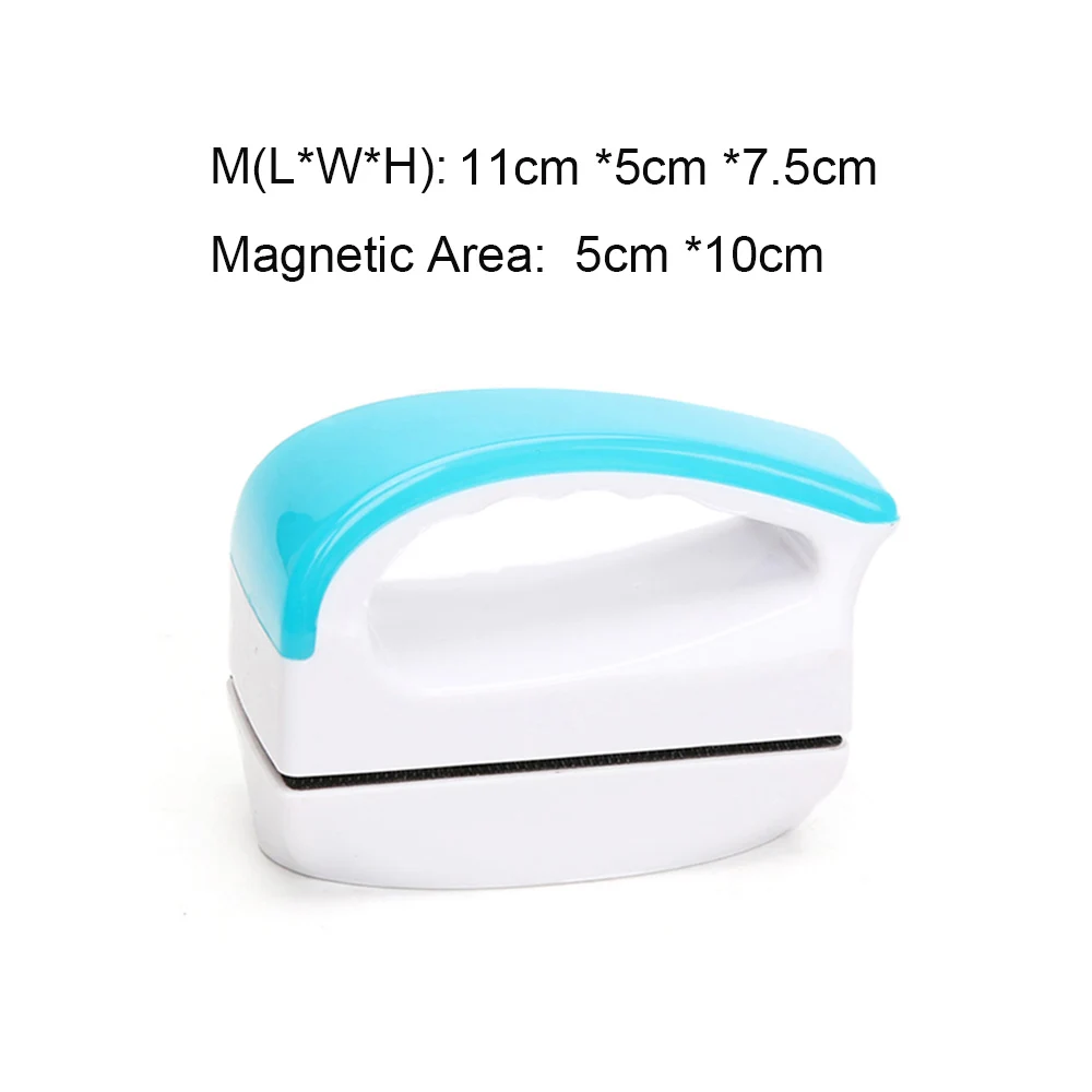 Light Blue-M Магнитная Щетка для аквариума, аксессуары для аквариума, Decoratio очиститель, плавающий чистый аквариумный аквариум, стеклянные инструменты для очистки AA0050 - Цвет: Light Blue-M