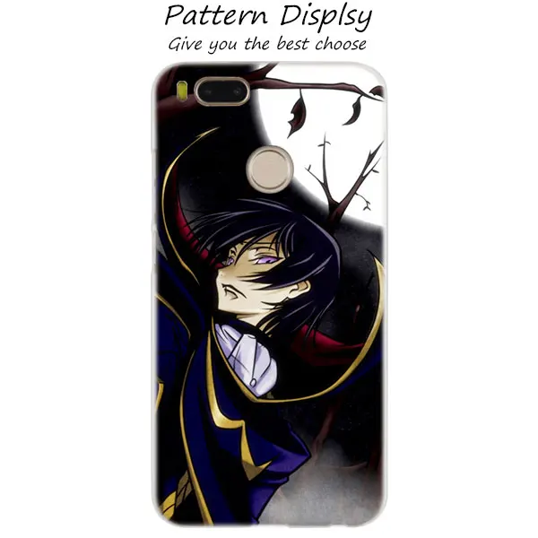 015 MLLSE аниме код Geass Lelouch чехол для Xiaomi mi Play Pocophone F1 8 A1 A2 Lite 6 6Plus mi x 3 2S красный mi Note 4x5 6 S2 горячая распродажа - Цвет: 015