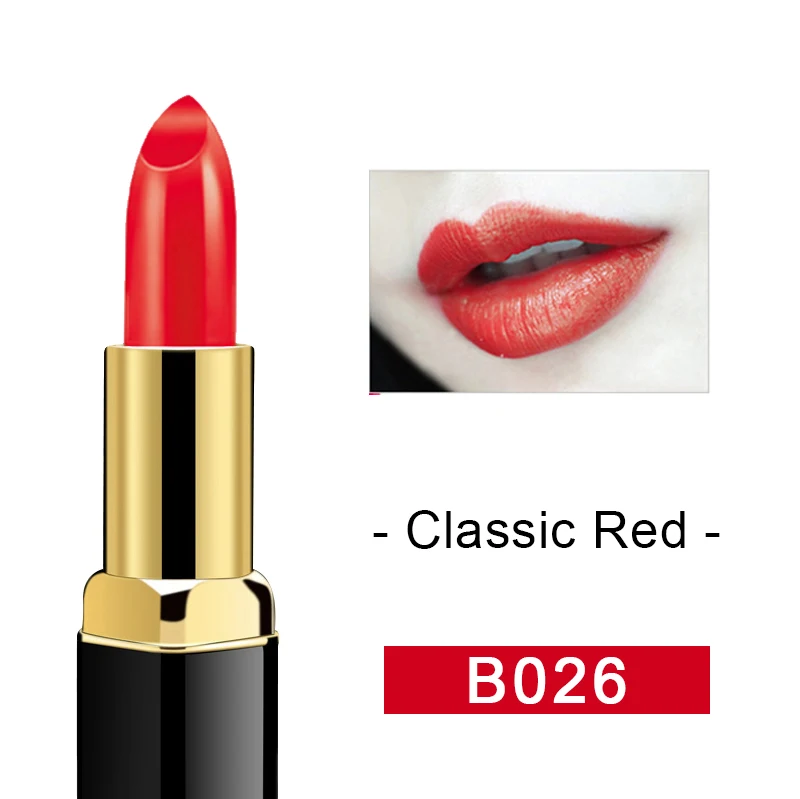 Classic Red BIOAQUA водостойкая губная помада длительного действия телесный макияж помада Увлажняющий блеск для губ поцелуй очарования макияж кисточка для губ - Цвет: Classic Red