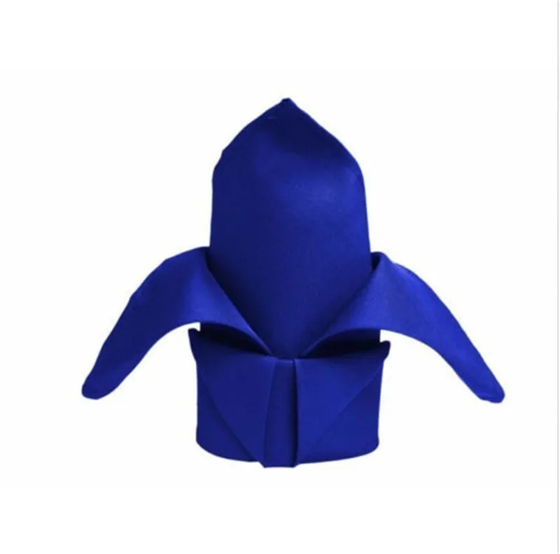 

100 льняные салфетки 20 ''x 20 'Королевский синий свадебные салфетки Бесплатная доставка товары для ресторана