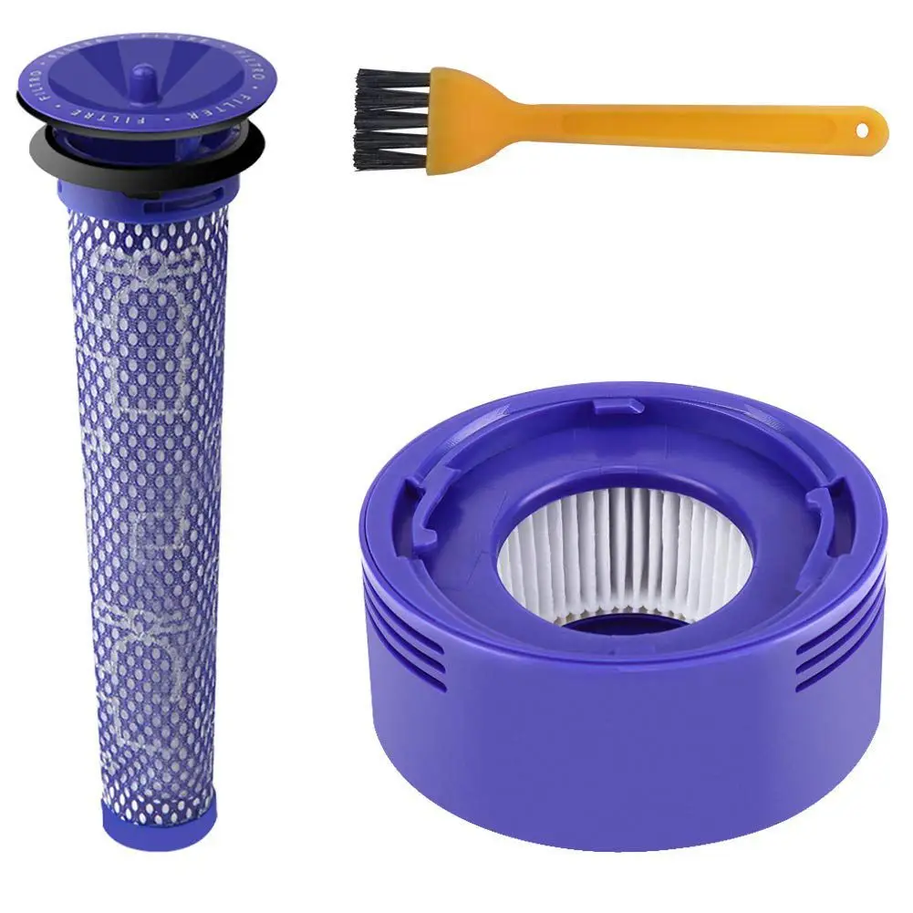 Замена HEPA фильтров Post& Pre для беспроводных пылесосов Dyson V8 и V7