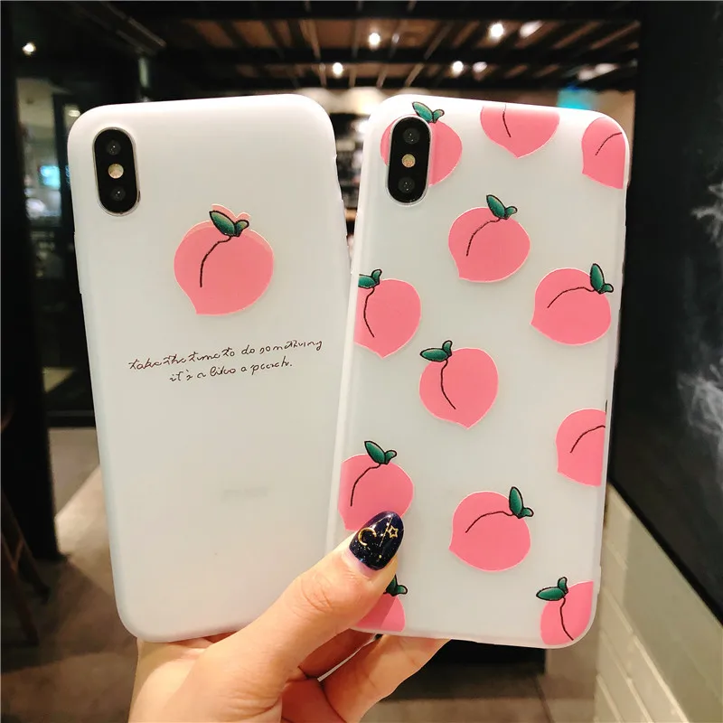 3D рельефный персиковый чехол для iPhone 5S SE 6 6S 7 8 Plus X мягкий Oppo R9 S R11 plus ЧЕХОЛ ДЛЯ vivo X7