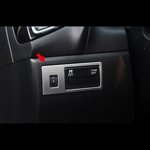 Для yaris седан ABS матовые и красные фары для автомобиля переключатель регулировки рамка Крышка отделка внутри автомобиля Стайлинг Аксессуары 1 шт