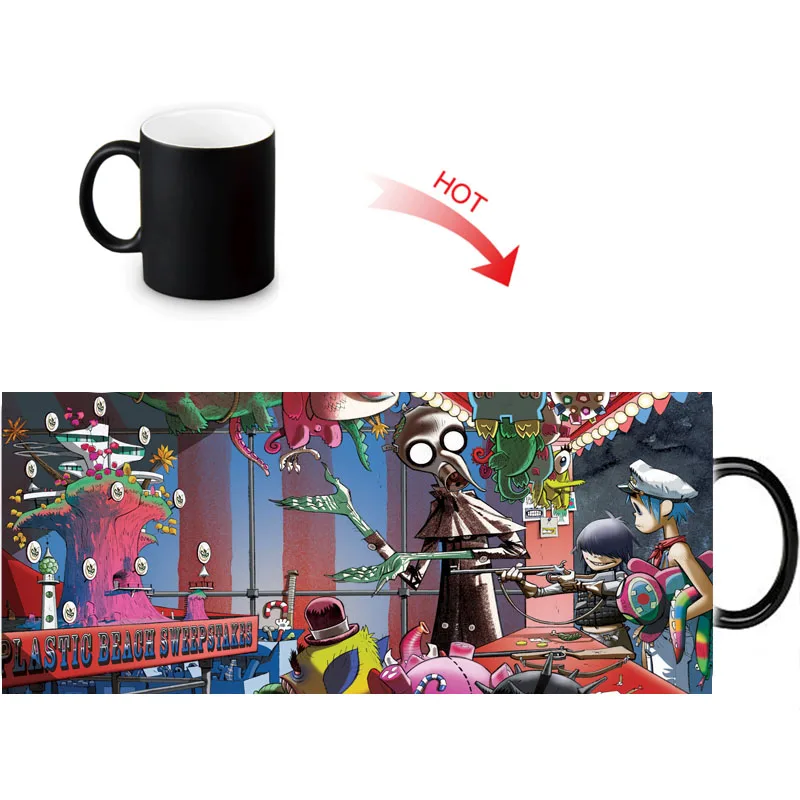 Мультяшная забавная дорожная кружка Gorillaz 12 унций чашка для кофе молока чая новые