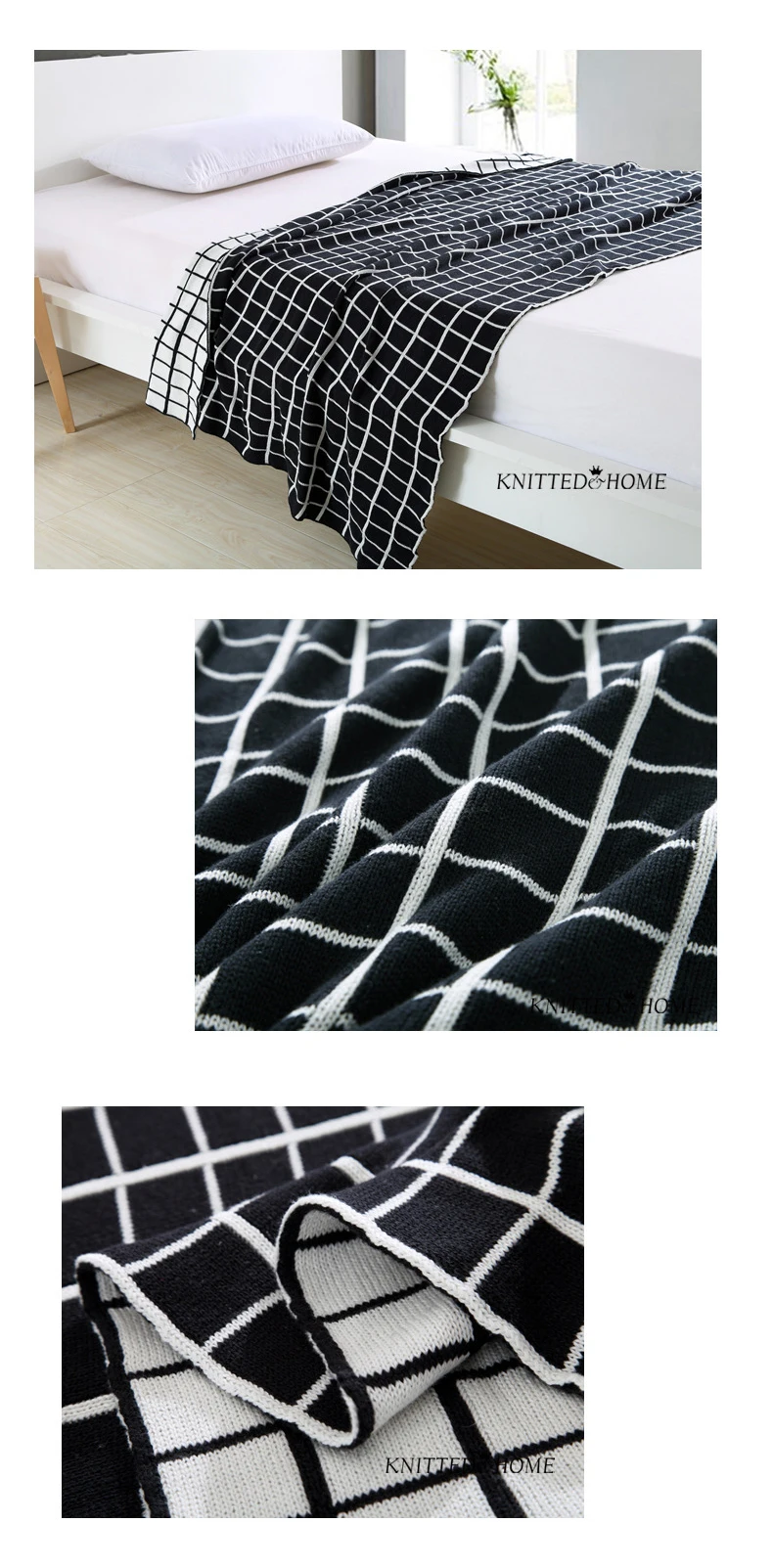 GIANTEX хлопок вязаный плед зима нордический плед для Кровати Покрывало для взрослых на кровать диван manta mantas de cama koc deken