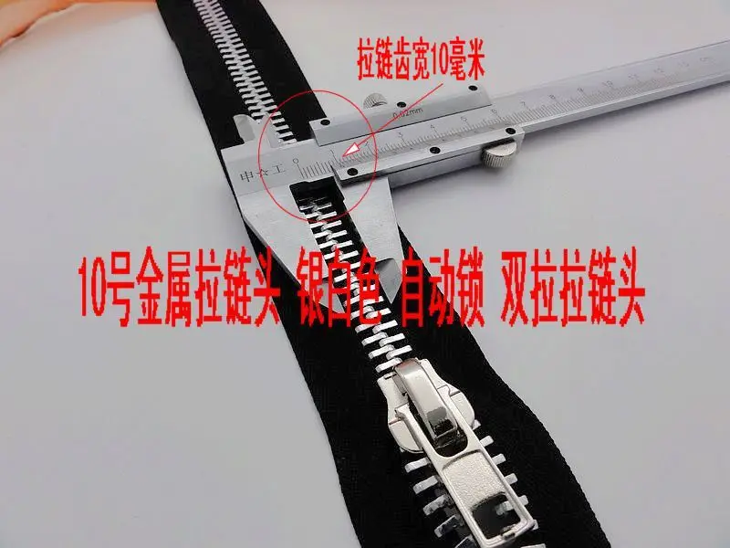 Бесплатная доставка 2015 #10 Серебряный слайдер на молнии для металлической 4 шт./лот