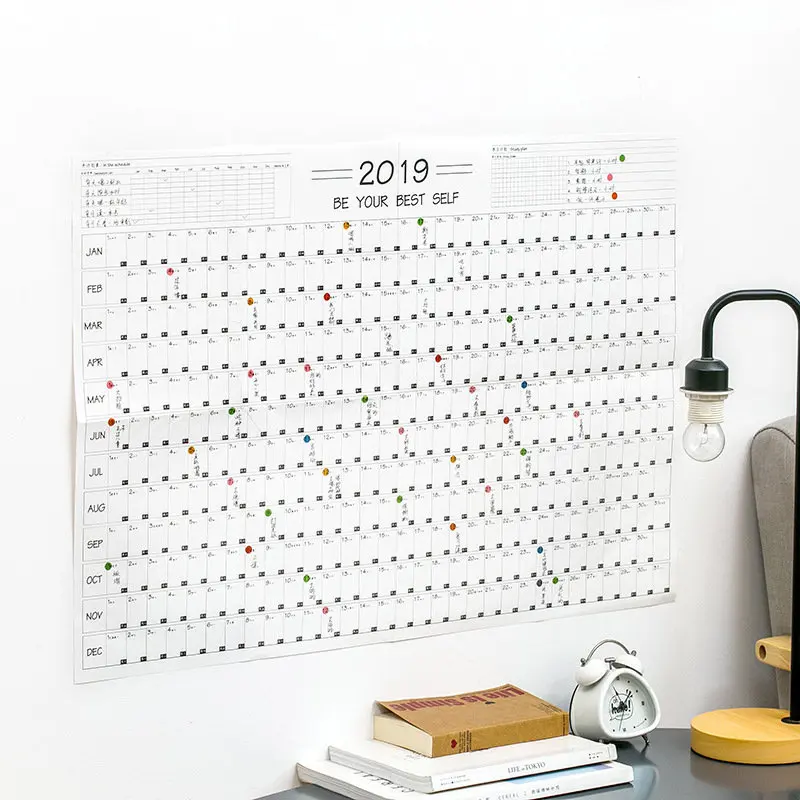 Coloffice 2019 один год Таблица плана 365 дней план расписание Пробивной стол средней