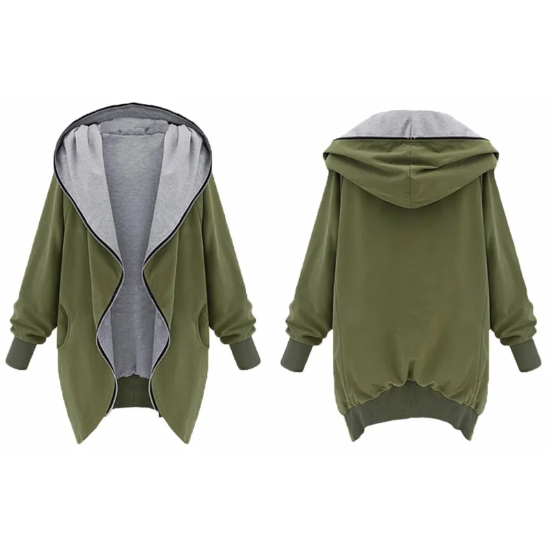 Женская куртка с капюшоном 7XL пальто в стиле милитари женский кардиган длинным