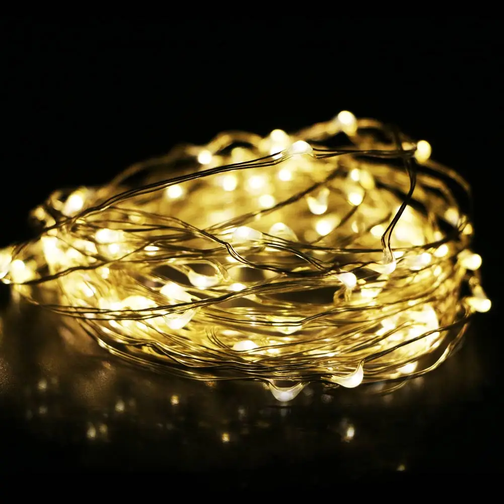 Уличная Водонепроницаемая USB гирлянда 10 м с медной проволокой Сказочная Звездная
