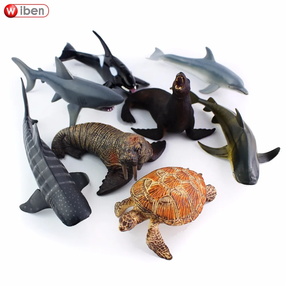 Wiben Sea Life морская черепаха Кит морской лев моделирование модель животного экшн и