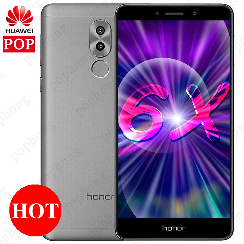 Глобальная ПЗУ huawei Honor 6X GR5 4 Гб ОЗУ 32 ГБ/64 LTE мобильный телефон hisilion Octa Core Двойная