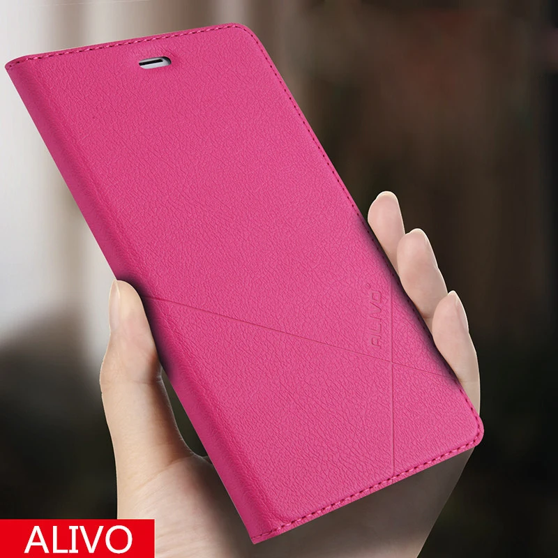 Alivo фирменный кожаный чехол-кошелек для Xiaomi Redmi 4X Note5 5 plus 6a 6Pro 8se 3S откидной Чехол с карманом для карт чехол-подставка s - Цвет: Rose Red