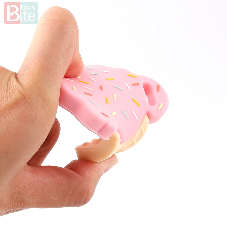 Укусы 1 шт. силиконовый Прорезыватель для мороженого BPA Бесплатно Силиконовый
