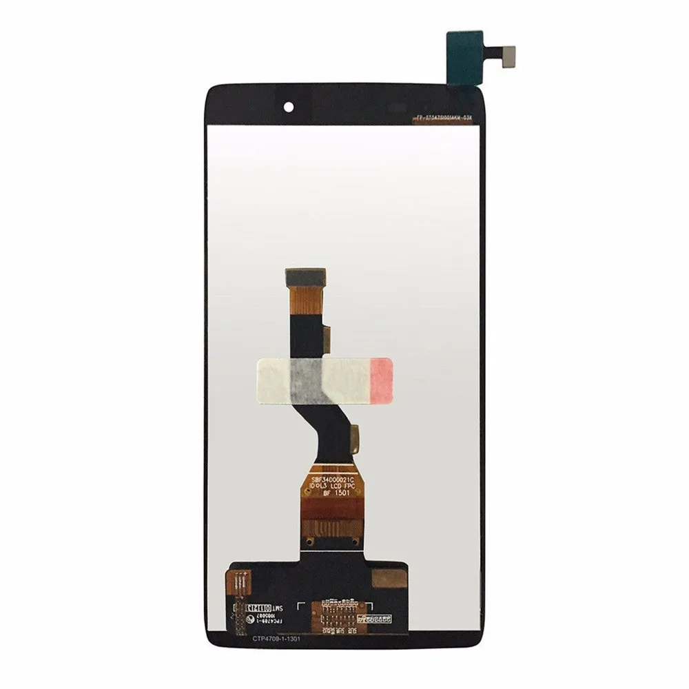 ThaniFor Alcatel One Touch Idol 3 6039 OT6039 6039y LCD Display Matrix + Screen Digitizer Full Assembly / Frame Black+tool | Компьютеры и