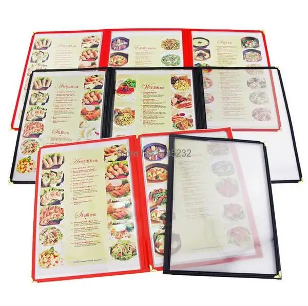 Рекламный фотоальбом A4 3 страницы рамка из пвх для рецептов книга ресторан