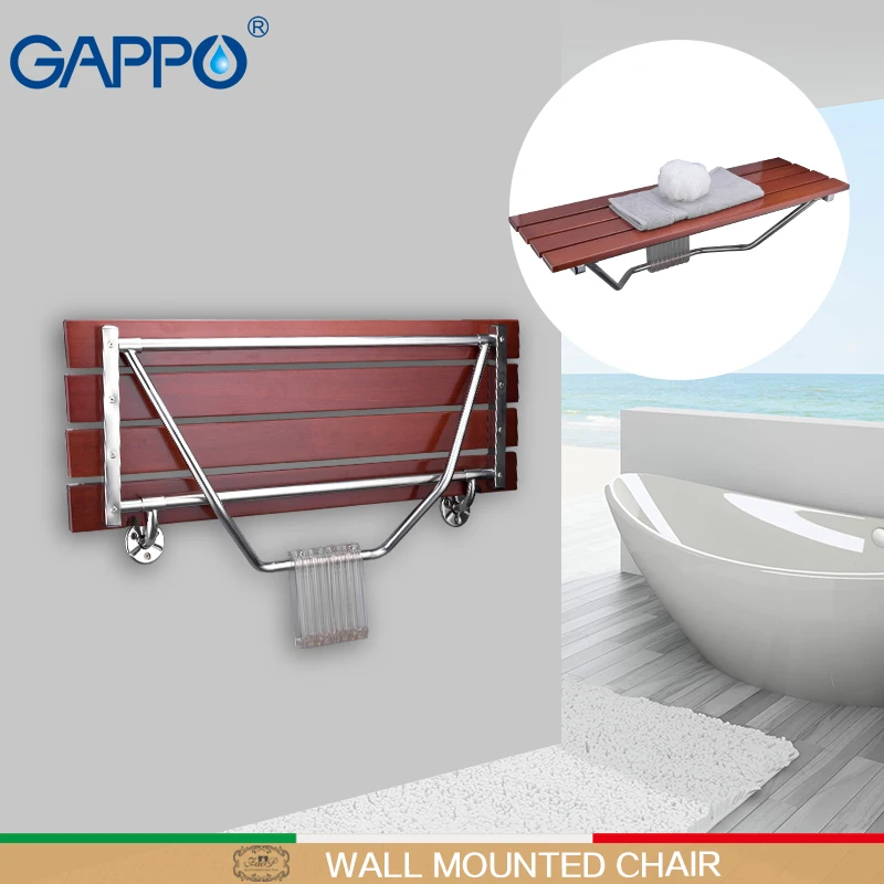GAPPO настенное сиденье для душа Складная Скамья детского туалета складные стулья