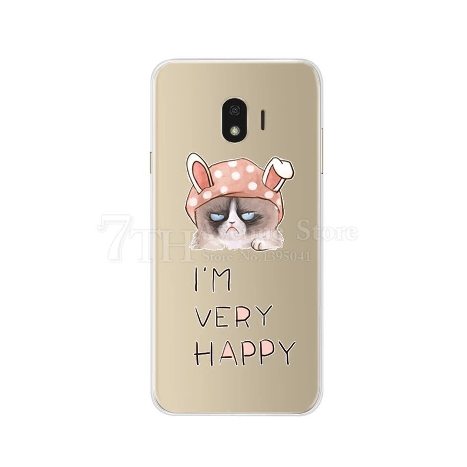 Тёмно-синий Чехол с рисунком для Samsung Galaxy J2 J250 SM-J250F Мягкий силиконовый чехол для задней панели телефона для Samsung J2 Pro J2Core J260F чехол - Цвет: Тёмно-синий