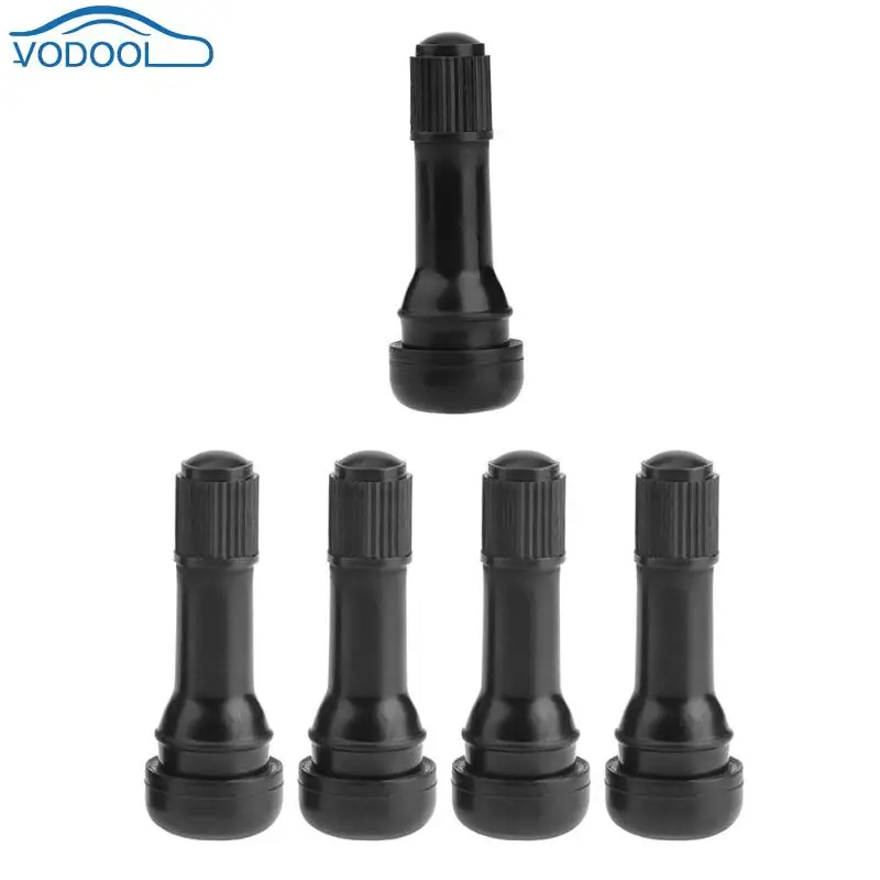 VODOOL 1 шт./4 шт. черные защелкивающиеся резиновые бескамерные шины TR438 клапаны для