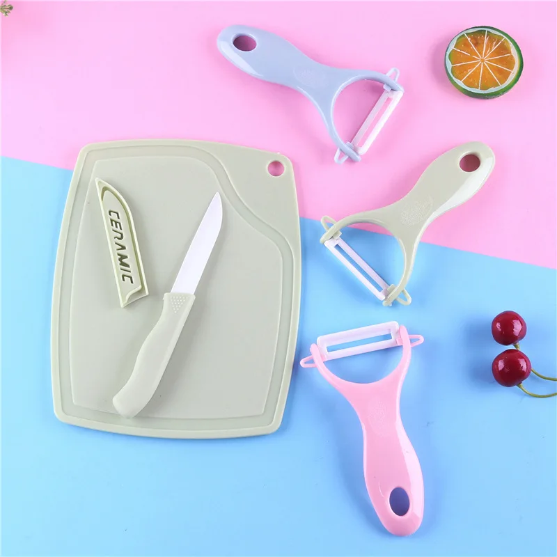 Керамический нож для пилинга набор овощной доски комплект из трех предметов