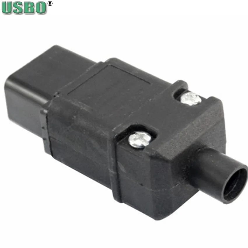 Черный адаптер IEC320 C19 C20 для подключения ИБП pdu кабельный конвертер разъем 16 А 250 В