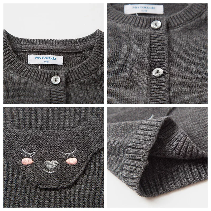 Mini Balabala/Детский кардиган для маленьких мальчиков и девочек свитер зимний с
