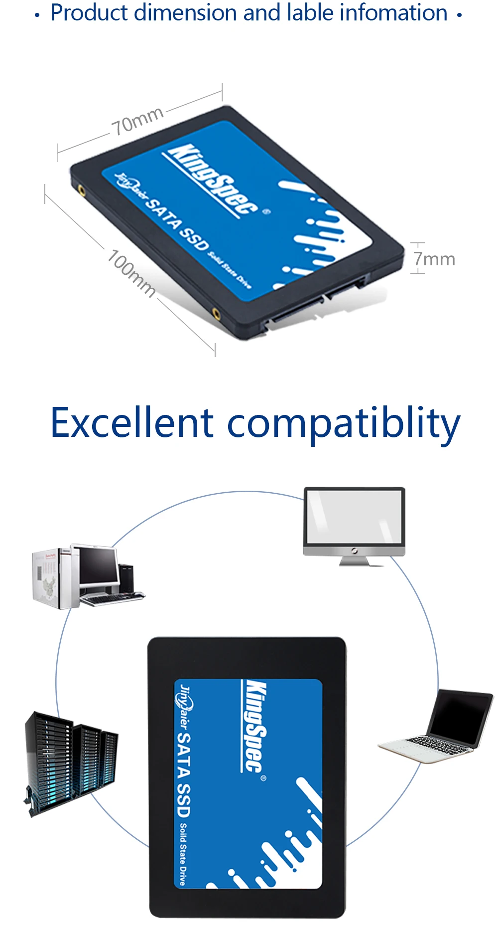 Ssd-накопитель KingSpec диск 2,5 жесткого диска SATA III 128 ГБ 240 512 1 ТБ hd твердотельный накопитель(SSD) Твердотельный накопитель 120 ГБ 120 240 ГБ 480 ГБ, может использоваться как ноутбук диск сверхвысокой плотности цвет серебристый металлик