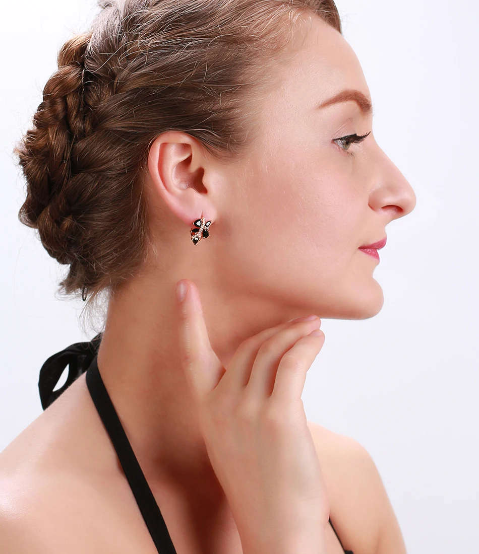 Effie queen 5 цветов Кристалл серьги для девочек Bijoux золотой цвет серьги-гвоздики для женщин Свадебные ювелирные изделия оптом DDE56