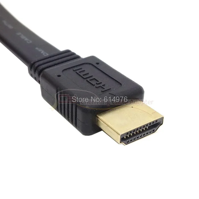 

50cm Flat HDMI A type 19pin male to hdmi A type Female extension cable for 1080p HDTV 1.4V cable hdmi