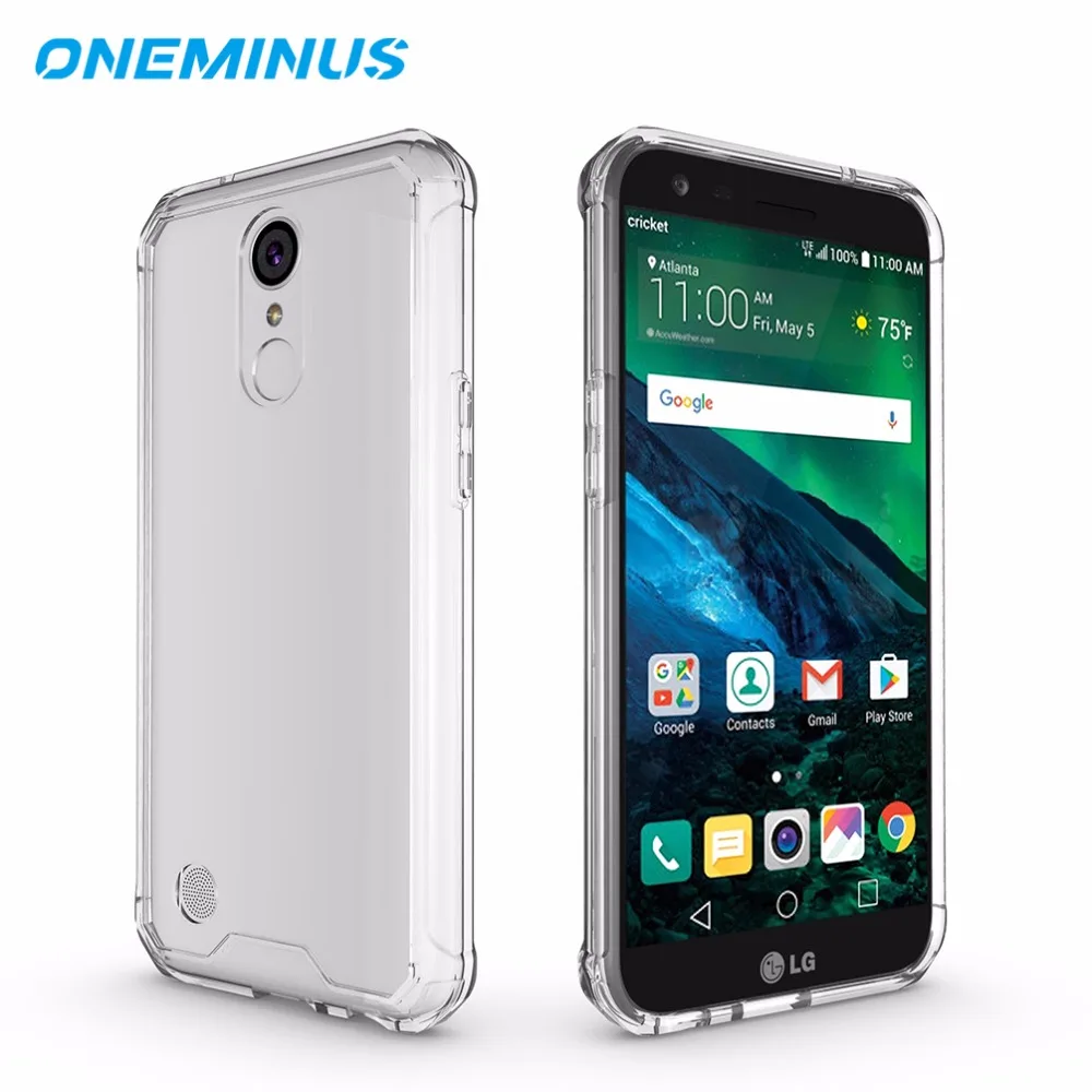 Ударопрочный чехол OneMinus для LG MS210 LV3 K8( 2017) LV5 K10 (2017) кристально прозрачный жесткий