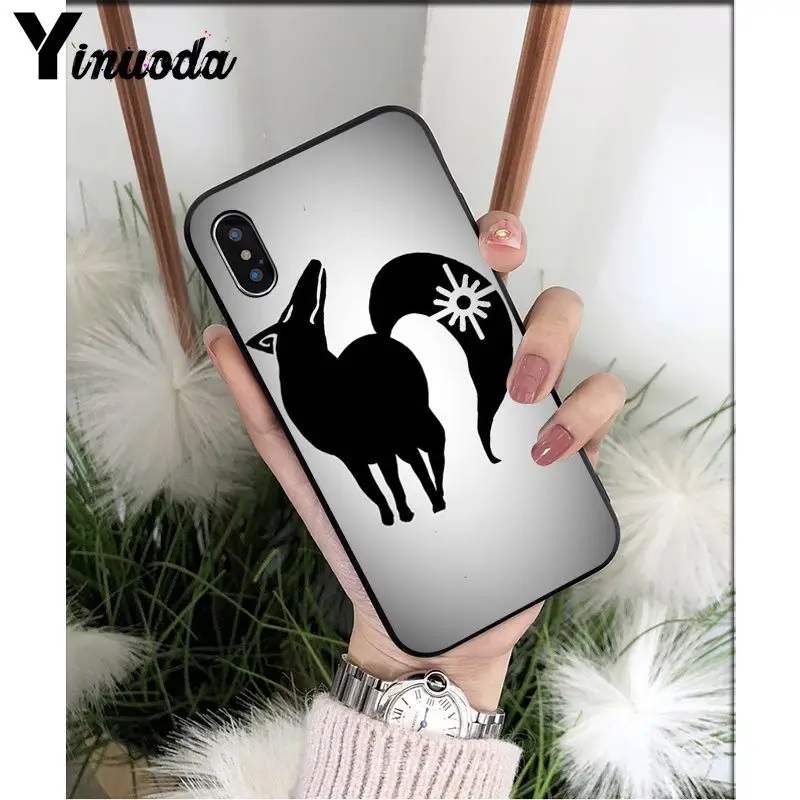 A10 Yinuoda, черный ТПУ Мягкий силиконовый чехол для телефона, чехол для Apple iPhone 8 7 6 6S Plus X XS MAX 5 5S SE XR - Цвет: A10