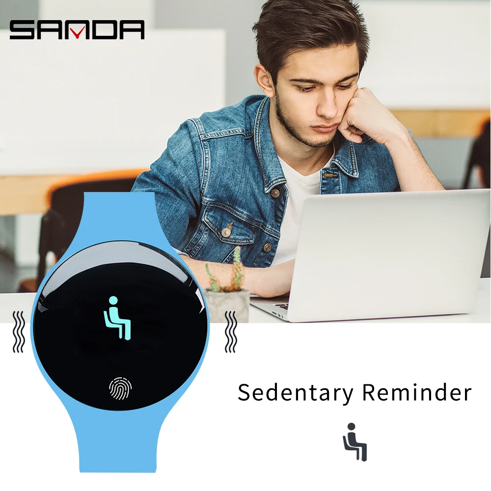 SANDA Смарт-часы для IOS Android мужчин и женщин спортивные водонепроницаемые умные часы