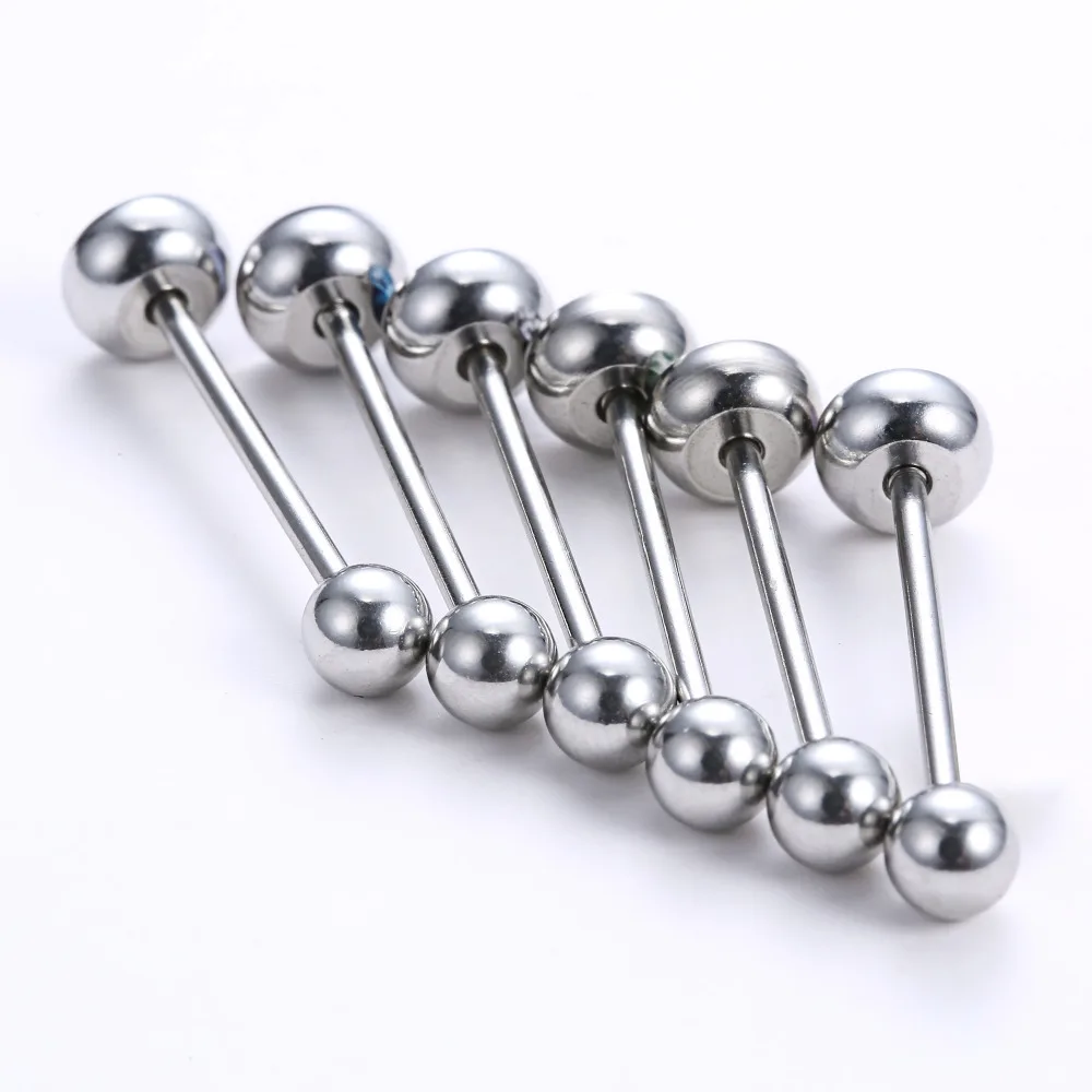 6 шт./компл. языки из нержавеющей стали|tongue rings balls|tongue piercing setpiercing tongue |