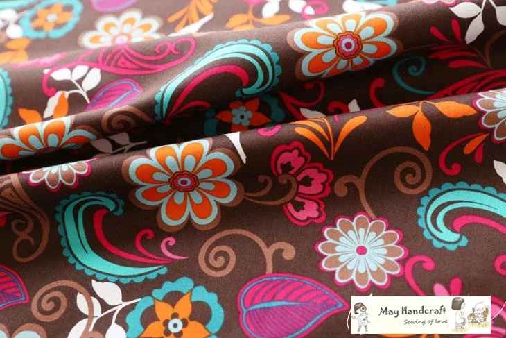 100% хлопковая ткань пэтчворк счетчики для шитья в горошек с цветочным принтом