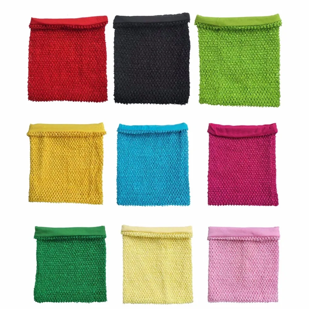 Вязаный топ-пачка для маленьких девочек 9x10 дюймов Юбка-американка Топ-пачка 10 шт.