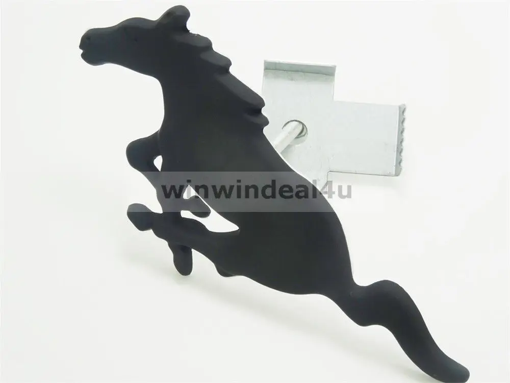 3D плоская черная Беговая лошадь эмблема значок передняя гриль грузовик капот для