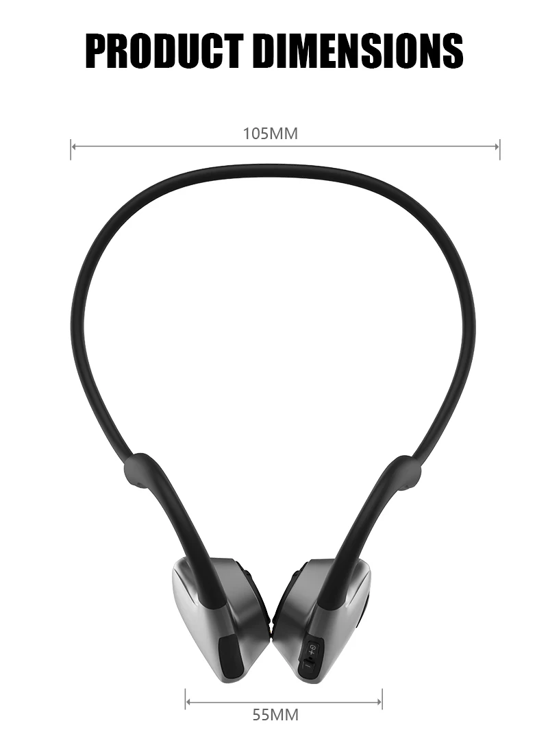 Bluetooth 5,0 оригинальные наушники костной проводимости R9 Беспроводной спортивные наушники с нашейным ободом для iPhone Xiaomi huawei чехол для телефона