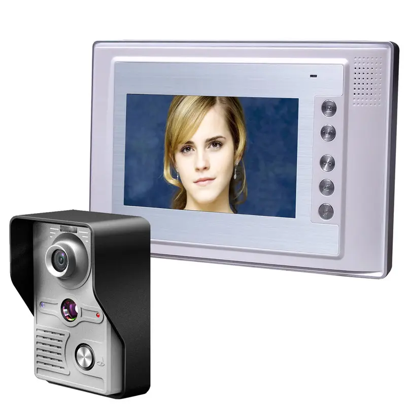 

7" TFT Wired Video Door Phone Doorbell Intercom Home Security Camera Monitor