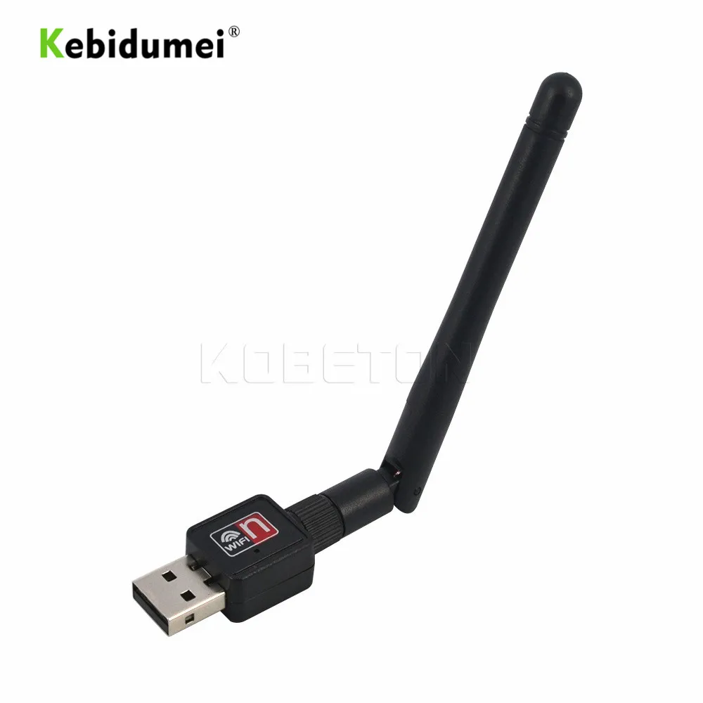 Kebidumei USB WiFi Беспроводная сетевая карта LAN адаптер 150 Мбит/с Антенна Компьютерные