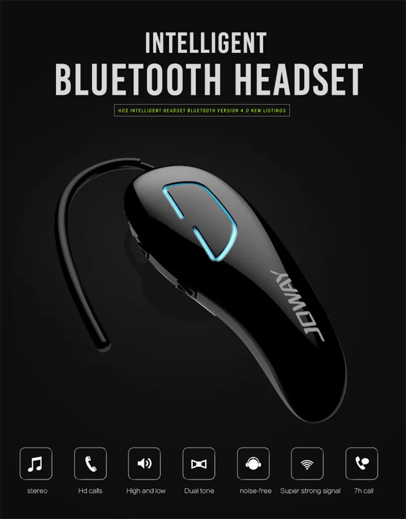 Joway H02 Интеллектуальные Bluetooth наушники портативная мини-гарнитура с микрофоном Поддержка громкой связи беспроводные kulakliklar для Xiaomi